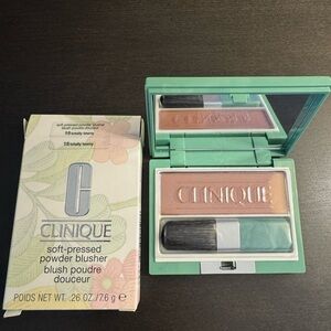 Clinique Soft Pressed Powder Blusher Totally Tawny Full Size .26 oz 7.6 g NIB